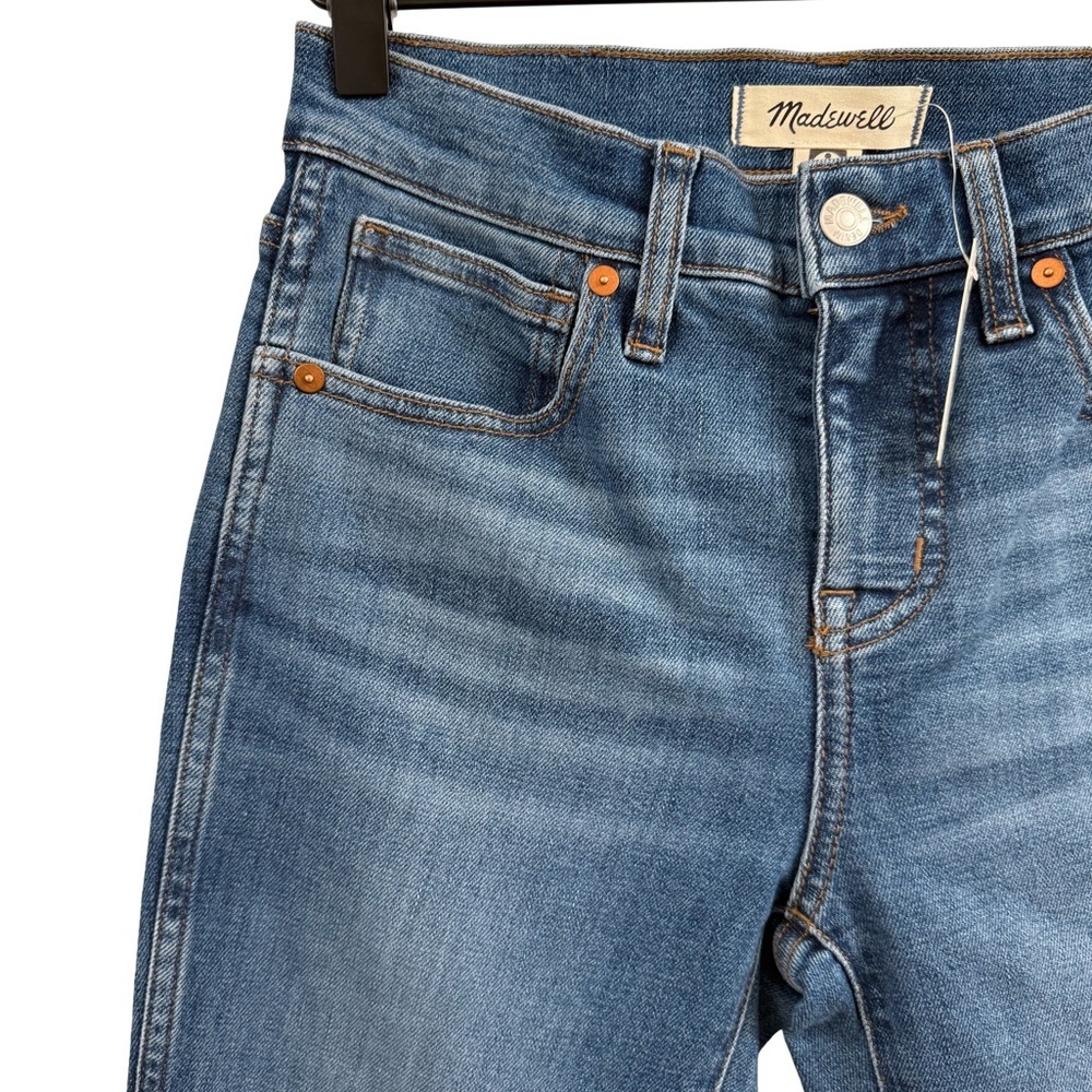 Madewell Women's Mid-Rise Stovepipe Jeans - Blue - Picture 3 of 11
